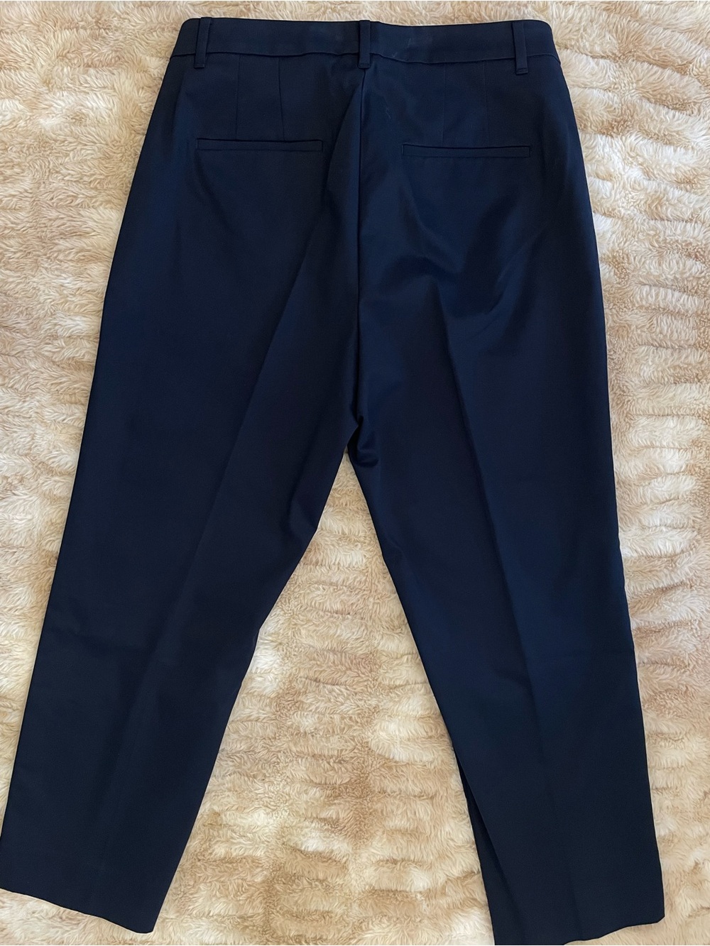 Ann Taylor Cotton Crop Pant Navy Size 8 Curvy Fit NWT - Picture 3 of 9